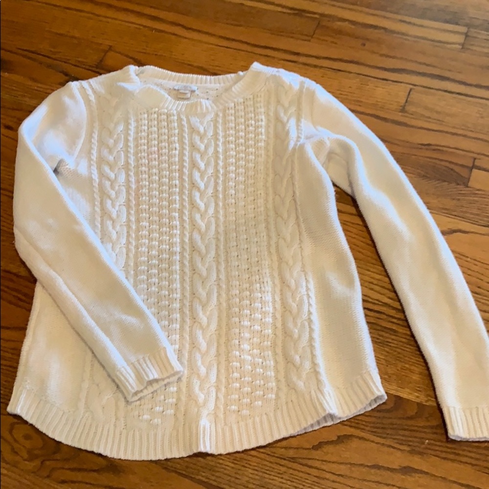 Cable knit sweater